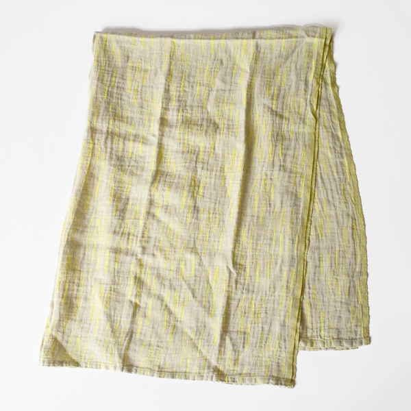 リネンブランケットOSMANKAAMI　145x200cm(LINEN YELLOW)