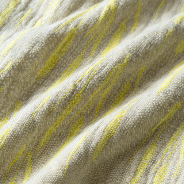 柔らかく肌馴染みが良いウォッシュドリネン(LINEN YELLOW)