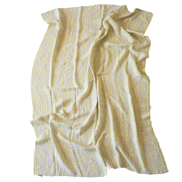 リネンブランケットOSMANKAAMI　145x200cm(LINEN YELLOW)