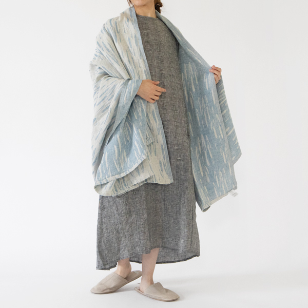 身長：162cm(LINEN RAINYBLUE)