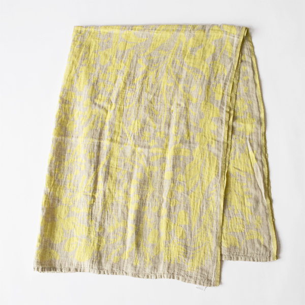 リネンブランケットVILLIYRTIT　150x200cm(YELLOW LINEN)