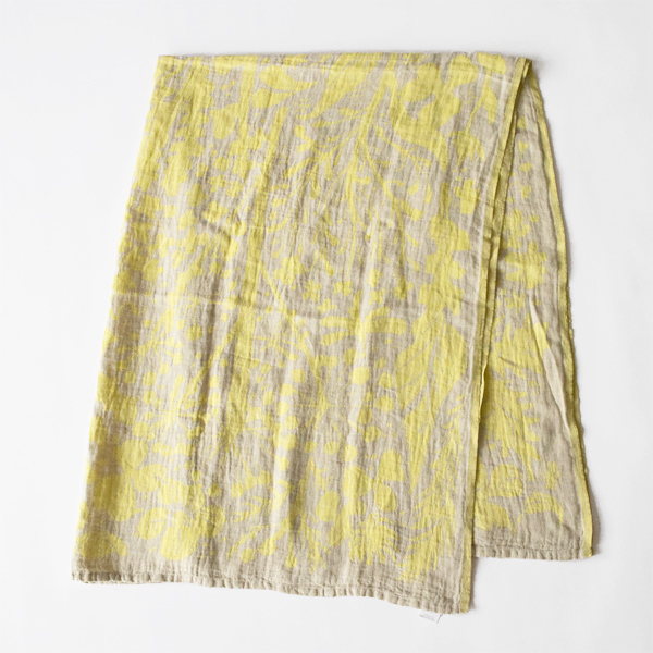 リネンブランケットVILLIYRTIT　150x200cm(YELLOW LINEN)