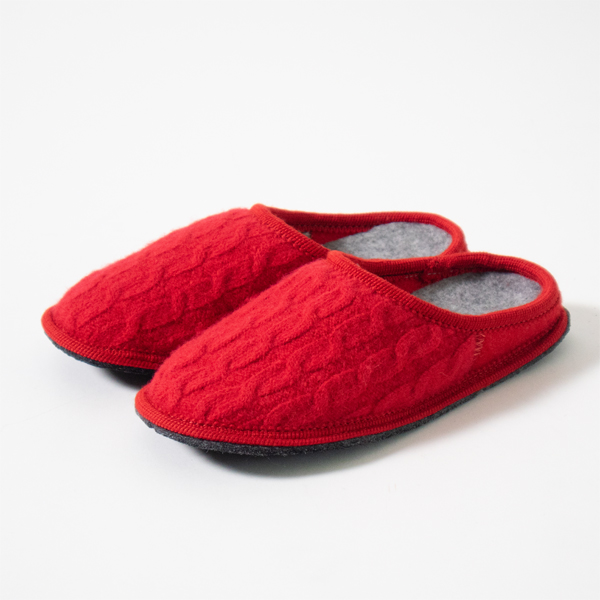スリッパ NUVOLA(TRECCIA ROSSO)