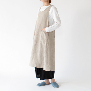 リネンオーバーエプロン／fog linen work（フォグリネンワーク）｜愛着