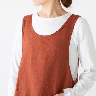 【美品】 フォグリネンワーク リネン オーバーエプロン ウォッシャブル リネンオーバーエプロン／fog linen work（フォグリネンワーク）｜愛着