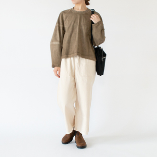 FACTORY コットンバルーンスリーブトレーナー FACTORY コットンバルーンスリーブトレーナー COTTON SWEATSHIRT