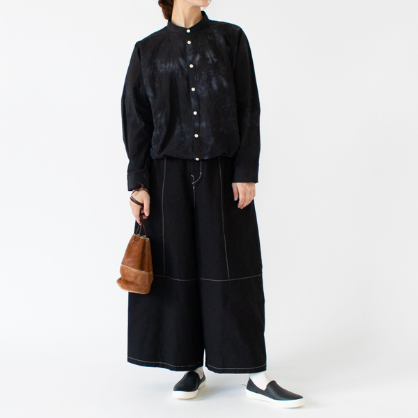 身長：162cm(別注 近江晒/ムラ染めブラック)