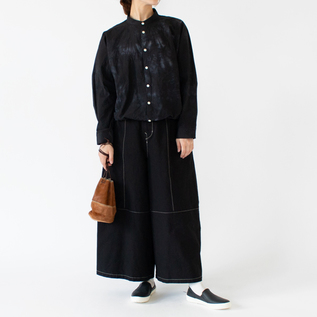 身長:162cm(別注 近江晒/ムラ染めブラック) 身長:162cm(別注 近江晒/ムラ染めブラック)