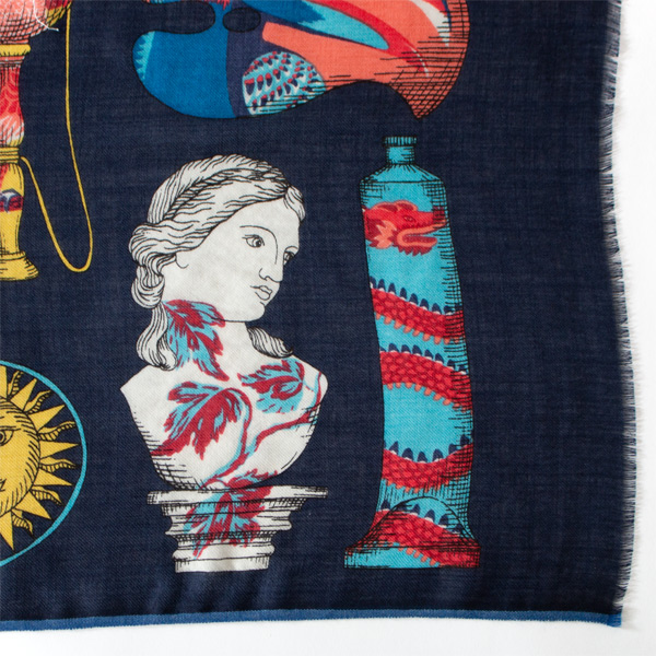 ウールストール ICONIQUE (BLUE) ウールストール ICONIQUE (BLUE)