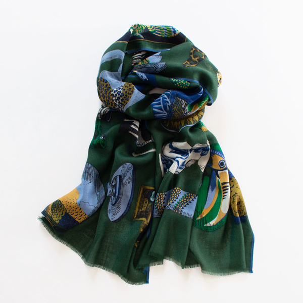 ウールストール ICONIQUE (GREEN) ウールストール ICONIQUE (GREEN)