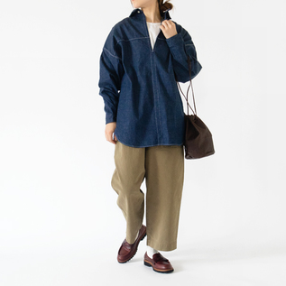 7.5OZライトデニムレギュラーカラーシャツ／HAVERSACK（ハバーサック