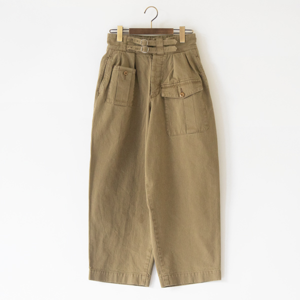 ヘリンボーングルカパンツ(BROWN)