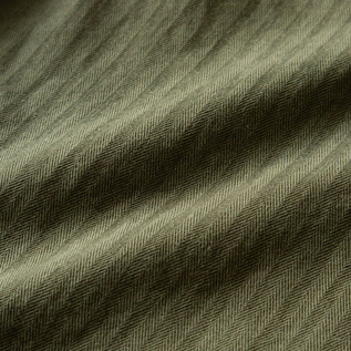 ヘリンボーン柄の生地(KHAKI) ヘリンボーン柄の生地(KHAKI)