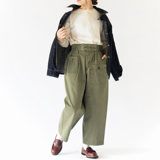 【美品】ケネスフィールド　ヘリンボーングルカパンツ KENNETH FIELDのワイドグルカトラウザー | Fuzzy Clothed