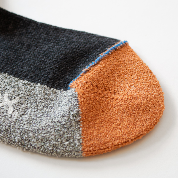 スポーツ・クルー メンズソックス(チャコール杢) スポーツ・クルー メンズソックス(チャコール杢)