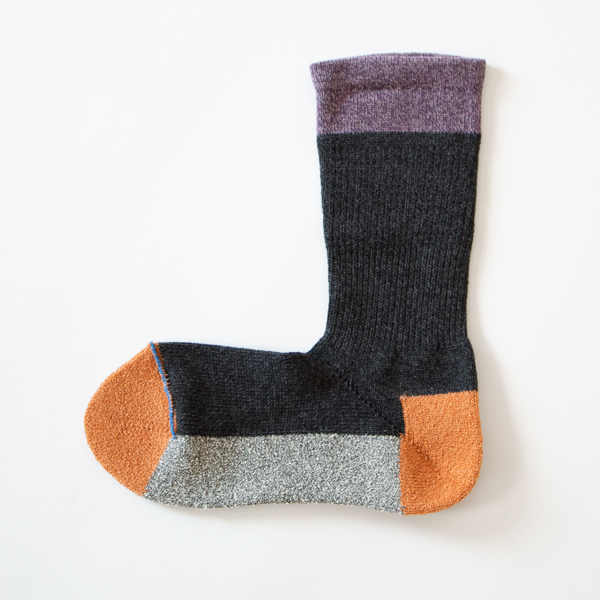 スポーツ・クルー メンズソックス(チャコール杢) スポーツ・クルー メンズソックス(チャコール杢)