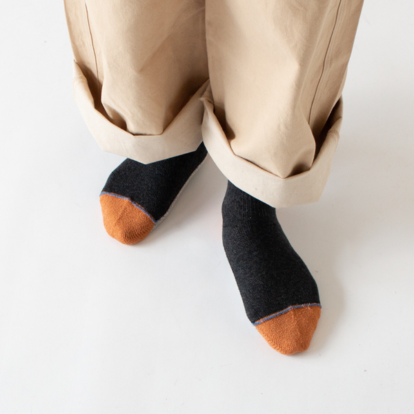 スポーツ・クルー メンズソックス(チャコール杢) スポーツ・クルー メンズソックス(チャコール杢)