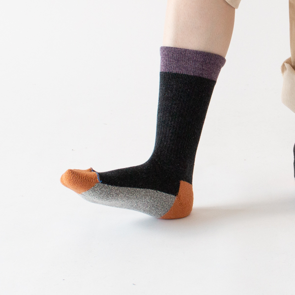 スポーツ・クルー メンズソックス(チャコール杢) スポーツ・クルー メンズソックス(チャコール杢)