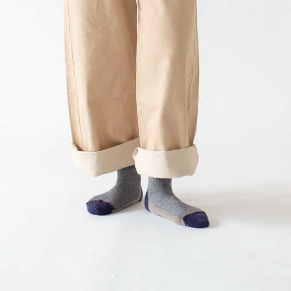 スポーツ・クルー メンズソックス(ミディアムグレー杢) スポーツ・クルー メンズソックス(ミディアムグレー杢)