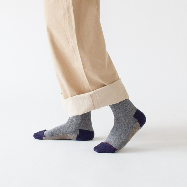 スポーツ・クルー メンズソックス(ミディアムグレー杢) スポーツ・クルー メンズソックス(ミディアムグレー杢)