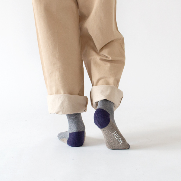 スポーツ・クルー メンズソックス(ミディアムグレー杢) スポーツ・クルー メンズソックス(ミディアムグレー杢)