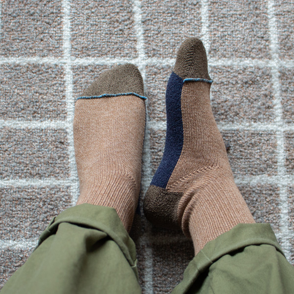 スポーツ・クルー メンズソックス(アッシュブラウン杢) スポーツ・クルー メンズソックス(アッシュブラウン杢)