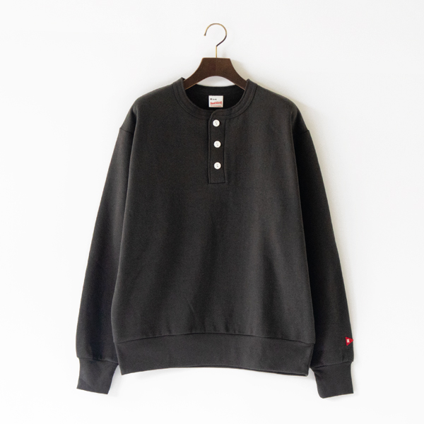 クラシックスウェット ヘンリーロングスリーブ(F/BLACK)