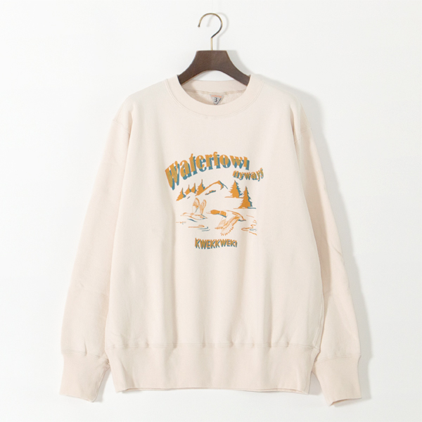 ユニセックス裏毛スウェット VANCE (FADE WHITE)