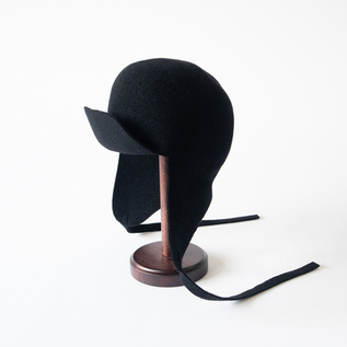 ウールフライトキャップ porco(Black) ウールフライトキャップ porco(Black)