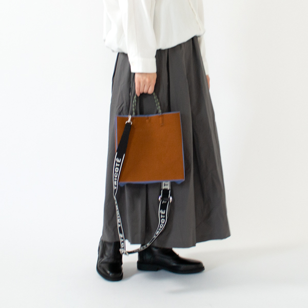 【受発注】ペーパーニット トートバッグ(SMALL/BROWN)との組み合わせ(LOGO) 【受発注】ペーパーニット トートバッグ(SMALL/BROWN)との組み合わせ(LOGO)