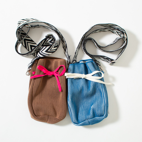 【受発注】リブ ポーチバッグ 【受発注】リブ ポーチバッグ