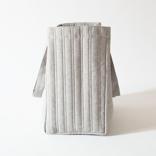 コットンリネン キルトバッグ(GREY) コットンリネン キルトバッグ(GREY)