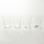 AZUMAYA GLASS CUP Heat resistant SET OF 4