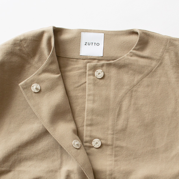 スナップボタンで脱ぎ着しやすい(BEIGE)