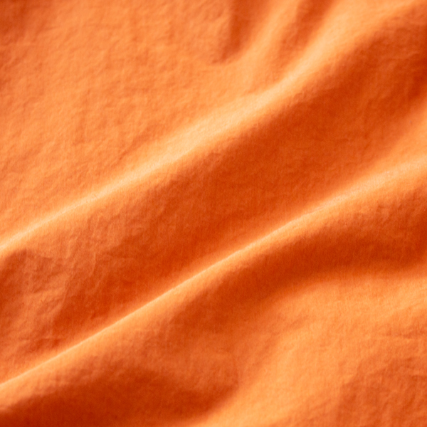 ハイカウントのコットンナイロンタフタ素材(ORANGE)