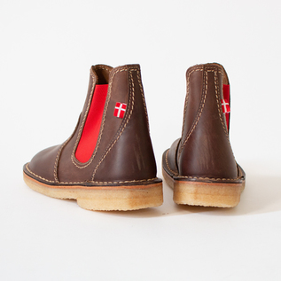 サイドゴアブーツ ROSKILDE COCOA/RED／duckfeet（ダックフィート