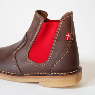 サイドゴアブーツ ROSKILDE COCOA/RED／duckfeet（ダックフィート