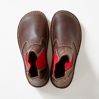 サイドゴアブーツ ROSKILDE COCOA/RED／duckfeet（ダックフィート