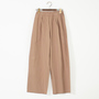 WIDE TAPERED PANTS WITH TUCK