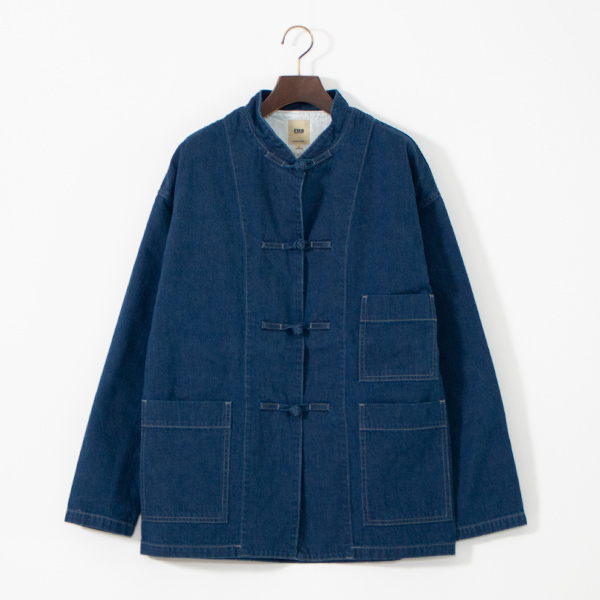 F2435 DENIM KUNG-FU JKT(SB)