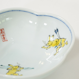 鳥獣戯画雲型小鉢5枚組／宮本泰山堂(みやもとたいざんどう)｜愛着を