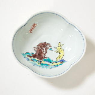 鳥獣戯画モチーフ 6寸八角小鉢 鳥獣戯画モチーフ 6寸八角小鉢