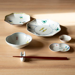 鳥獣戯画雲型小鉢5枚組／宮本泰山堂(みやもとたいざんどう