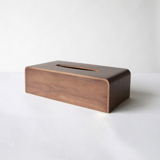 ティッシュボックスカバー ウォルナット／SAITO WOOD （サイトーウッド