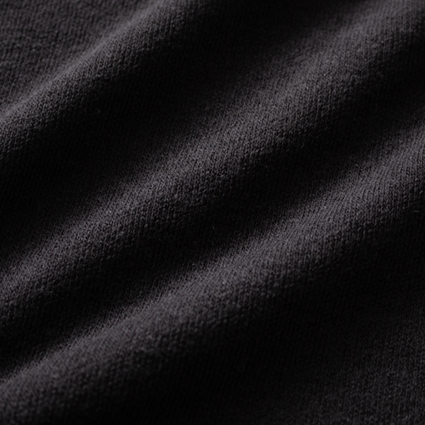 アクリルウールの混紡糸で編まれたスムース素材で手洗い可(BLACK)