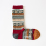 Jacquard wool crew Women Socks