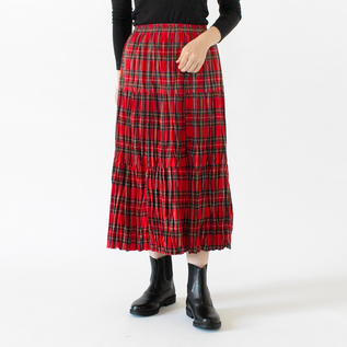 コットンフランネル ティアードスカート／Rockmount（ロックマウント