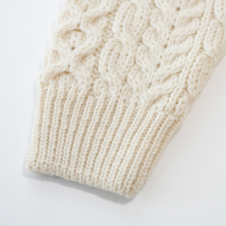 メリノウール ケーブルセーター／aran woollen mills（アランウーレン