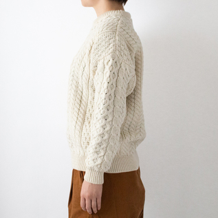メリノウール ケーブルセーター／aran woollen mills（アランウーレン