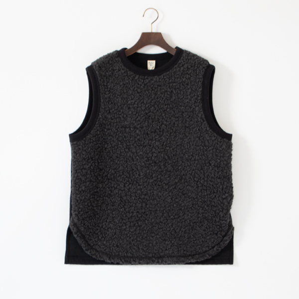 ユニセックス ボアベスト BOA CATCHER VEST（Heather Black）